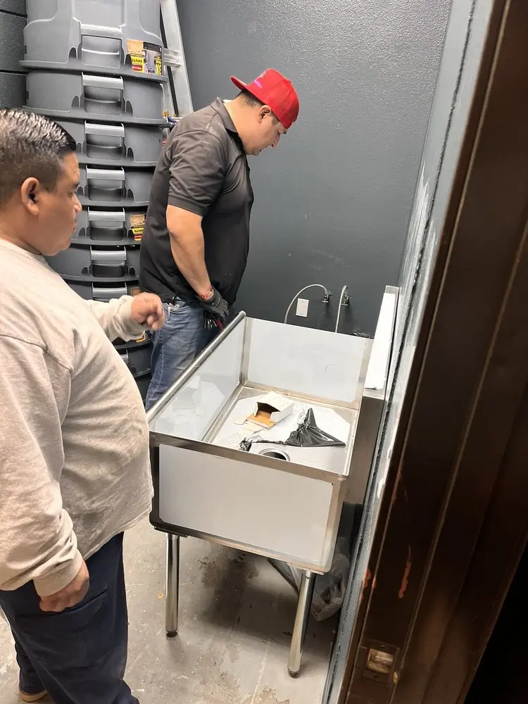 Commercial plumbing and sink installation in Lovefield West